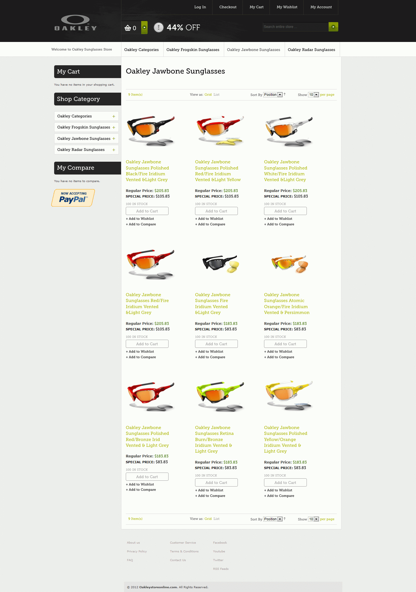 Oakley Livestrong Colored Jawbone Transitions Polarized Sunglasses ...